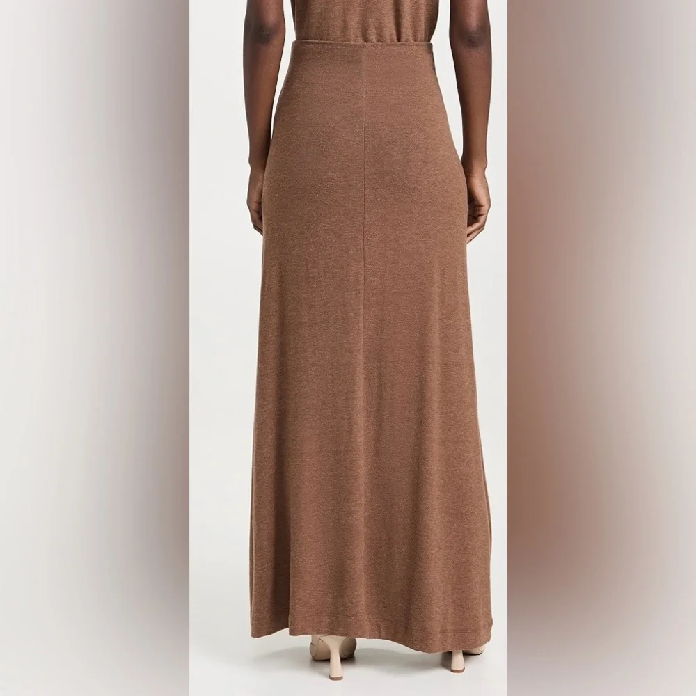 NWT Shopbop LESET Lauren High Waist Knit Maxi Skirt XL “Squirrel” Brown So Soft! - Picture 5 of 15